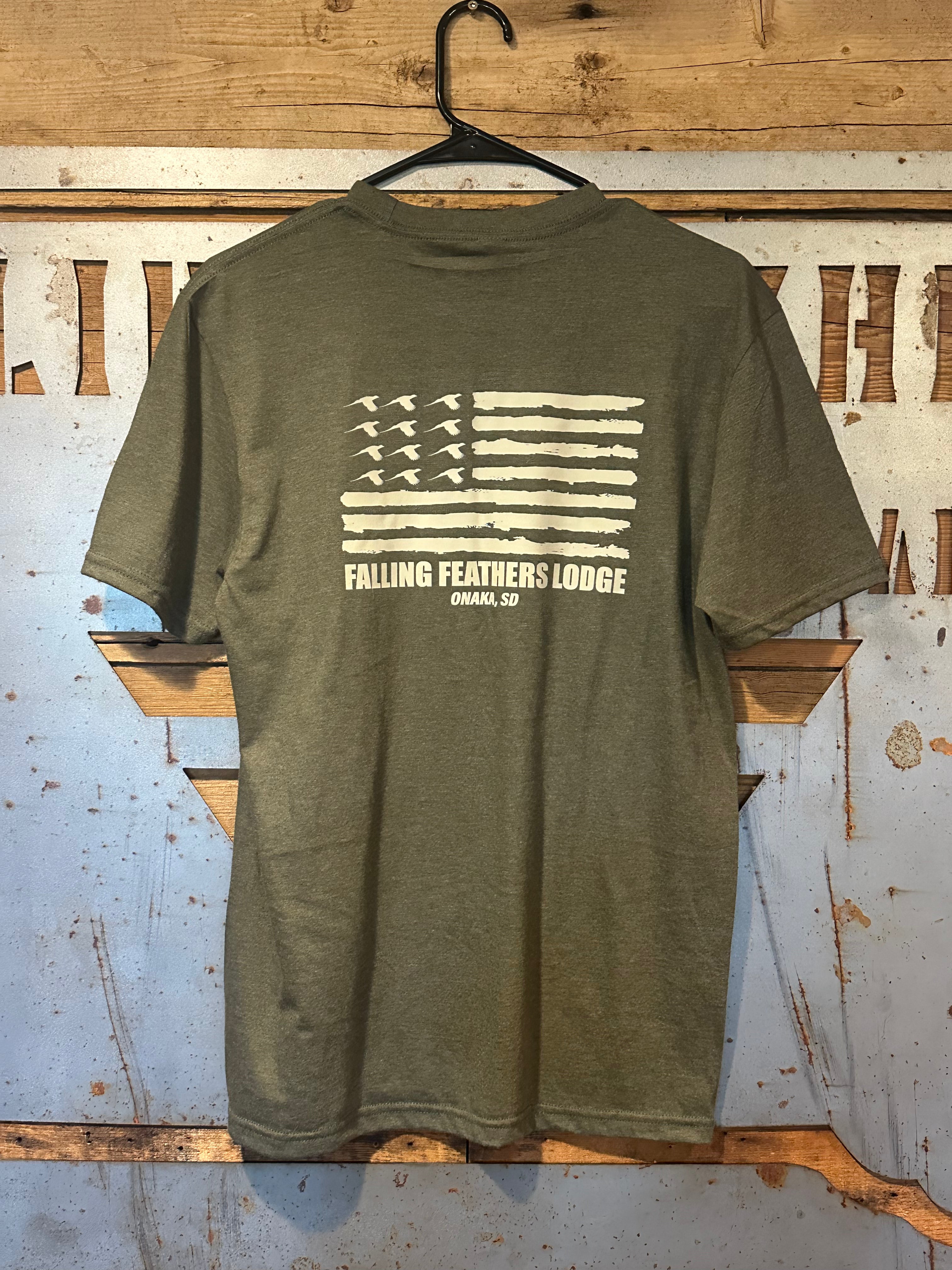 Sage Green Pheasnat Flag Tee