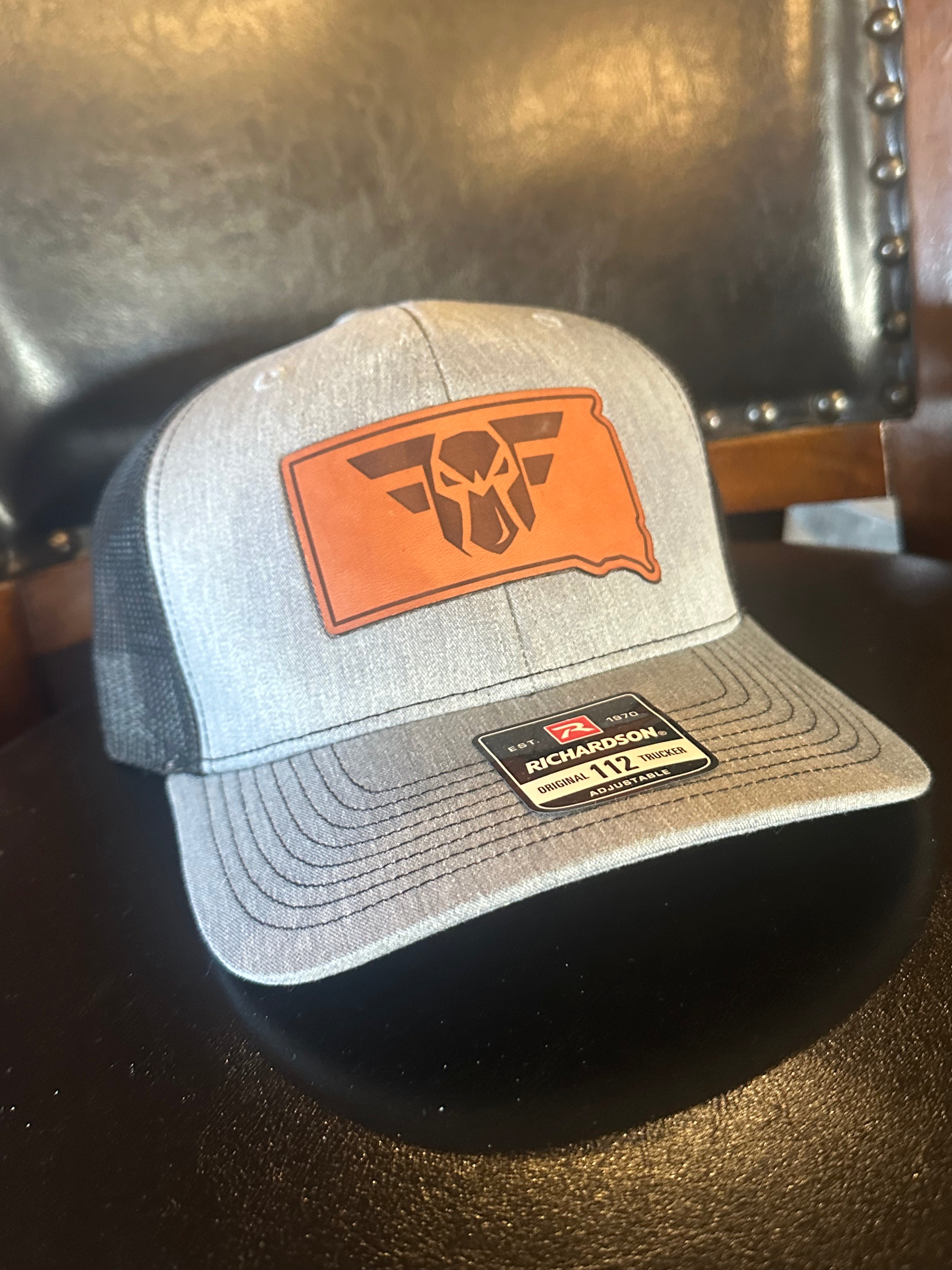 Heather Gray and Black South Dakota Patch Hat